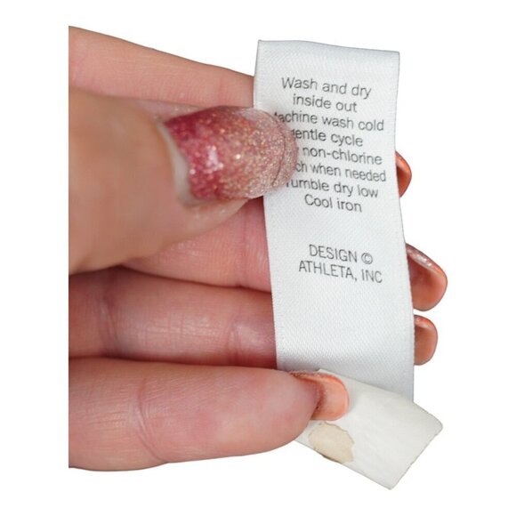 EUC‎ Athleta Gray Colorblock Pullover Sweatshirt with Zipper Detail Size S - Picture 10 of 10